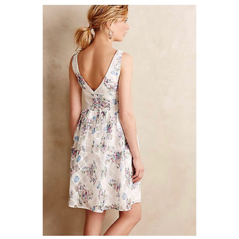 NWT Anthropologie flower garden dress -SIZE 4